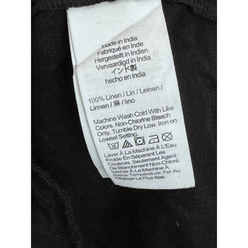 Madewell Black Linen Spaghetti Strap Dress Tank Top 10 Summer Y2K Minimalist
